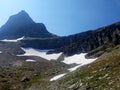 4k Rocky Mountain high glacier in the summer Royalty Free Stock Photo