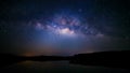 4K Panning Time lapse of milky way and sunrise, Sam Pan Bok canyon, Ubon ratchathani, Thailand