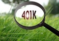 401k pension plan Royalty Free Stock Photo