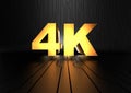 4K pictogram (UHDTV) Royalty Free Stock Photo