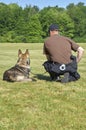 K9 police dog and officer