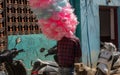 K.R.Market, Bangalore, India - February 06,2021: candy sellers on the streets of bangalore Royalty Free Stock Photo