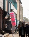 K.R.Market, Bangalore, India - February 06,2021: Candy sellers on the streets of K.R.Market Royalty Free Stock Photo