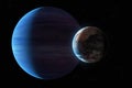 8K Rendering Neptune and Earth