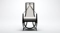 Modern Style Metal And Wood Chair On White Background