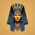 8k Resolution Pharaoh Illustration With A Modern Twist