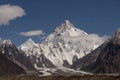 K2, second highest Peak karakorum baltoro Skardu Gilgit Baltistan Pakistan Royalty Free Stock Photo