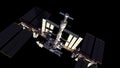 4K. Spacecraft Docking To International Space Station. Luma Channel.