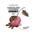 National Chocolate Covered Day Sign and Badge