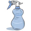 Plastic Spray Bottle Household Cleaning Tool Vector Illustration Royalty Free Stock Photo
