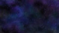 8K starfield with blue and violet gaseous nebula cloud. artist rendition of starry background in outerspace Royalty Free Stock Photo
