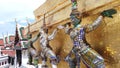 4K Statue of Yaksa on guard at the temple of the Grand Palace