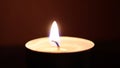 4K Stock Footage Flickering Candle