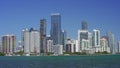 8k stock video Brickell Miami 2024 waterfront view