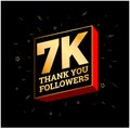 7K Thank you Followers. 7000 followers thanks post.Print