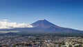 4K Time lapse of cloud rolling over Mt.Fuji in autumn season, Japan