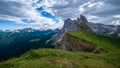 4K Time lapse of Seceda mountain in the Dolomites, Italy