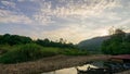 4K Time lapse sunrise over Kuala Tahan jetty