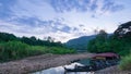 4K Time lapse sunrise over Kuala Tahan jetty