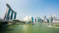 4k timelapse of Singapore City Skyline