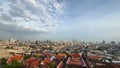 4K timelapse top view Bangkok city Thailand view of the city