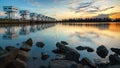 4K Timelapse of Uthokawiphatprasit Watergate, Pak Phanang, Nakhon Si Thammarat, Thailand