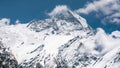 4k Timelapse view of Machapuchare (Fish Tail) mountain