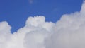 4k Timelapse of white fluffy cloud movingn on blue sky sunny day