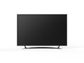 4K TV flat screen lcd or oled mockup, black high definition led plasma television on isolated white background