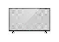 4k tv screen. Device screen mockup. LCD or LED tv screen. Vector illustration Royalty Free Stock Photo