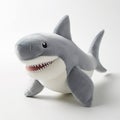 32k Uhd Gray Stuffed Shark Plush Toy - Photorealistic Oversized Plushie