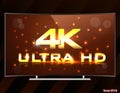 4k ultra hd curved TV screen