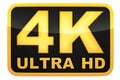 4k ultra hd logo Royalty Free Stock Photo