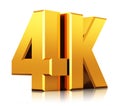 4K UltraHD TV logo Royalty Free Stock Photo