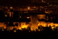 4k View of the famous Alhambra palace in Granada, Spain