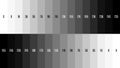 8K 7680x4320 TV Black and white gradient television test pattern to adjust the screen, tint 0-255