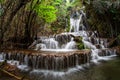 Ka Ngae Sot Waterfall 4 st floor at Thung Yai Naresuan Wildlife Sanctuary National Park East side - Tak Province Thailand Royalty Free Stock Photo