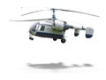 KA-26 russian double rotor helicopter isolated on white background with shadow Royalty Free Stock Photo