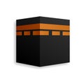 The Kaaba. Al Haram Mosque in Saudi Arabia. Islam. illustration. Vector Royalty Free Stock Photo