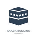 kaaba building icon in trendy design style. kaaba building icon isolated on white background. kaaba building vector icon simple