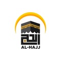 Kaaba icon for hajj mabrour Royalty Free Stock Photo