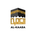 Kaaba icon for hajj mabrour Royalty Free Stock Photo