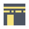 Kaaba icon vector image. Royalty Free Stock Photo