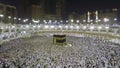 Kaaba in Mecca in Saudi Arabia zoom in Time Lapse