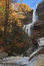 Kaaterskill Falls after a Heavy Autumn Rain Royalty Free Stock Photo