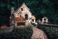 The sweet house of the fairy tale Hansel and Gretel in the fairy Royalty Free Stock Photo