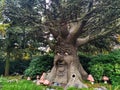 Kaatsheuvel / The Netherlands - November 03 2016: Speaking fairytale tree in Theme Park Efteling Royalty Free Stock Photo