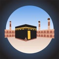 Kabah Mecca Hajj and Umra Icon Vector Royalty Free Stock Photo