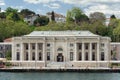 Kabatas Erkek Lisesi building, or Kabatas High School, suited by Bosphorus Strait in Ortakoy, Besiktas, Istanbul, Turkey