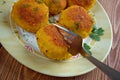 Kabeljaufrikadellen Royalty Free Stock Photo